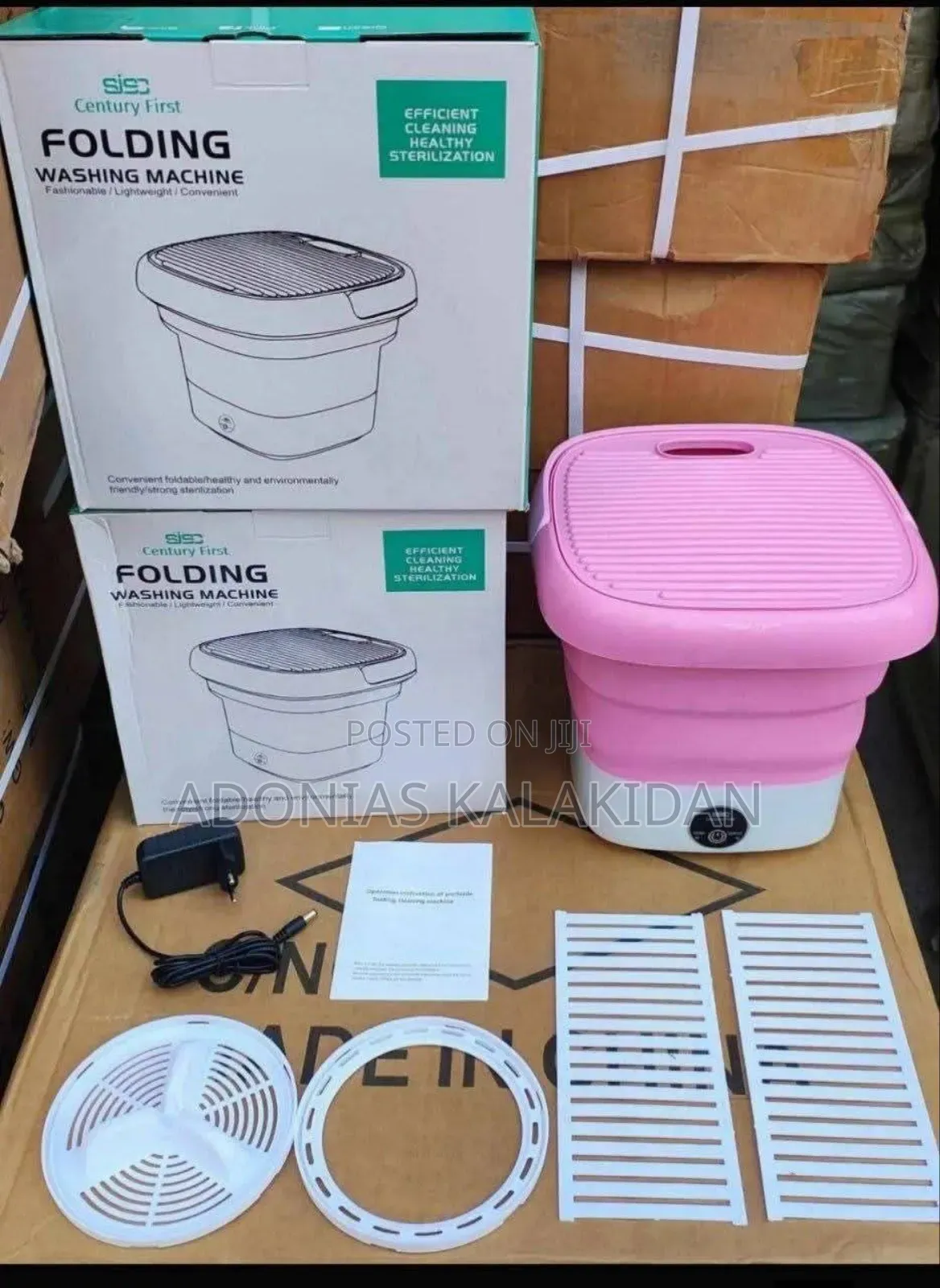 አነስተኛ ተጣጣፊ የልብስ ማሽን Mini Foldable Washing Machine