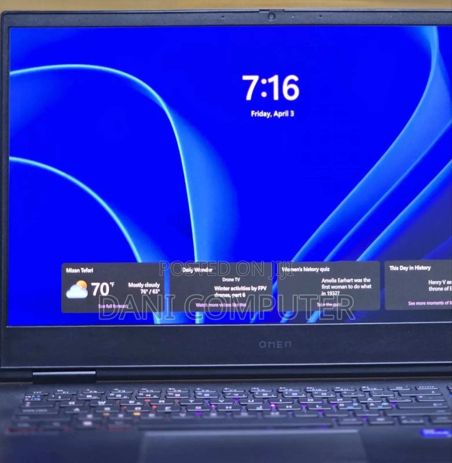 New Laptop HP Omen 16 16GB Intel Core i7 SSD 1T