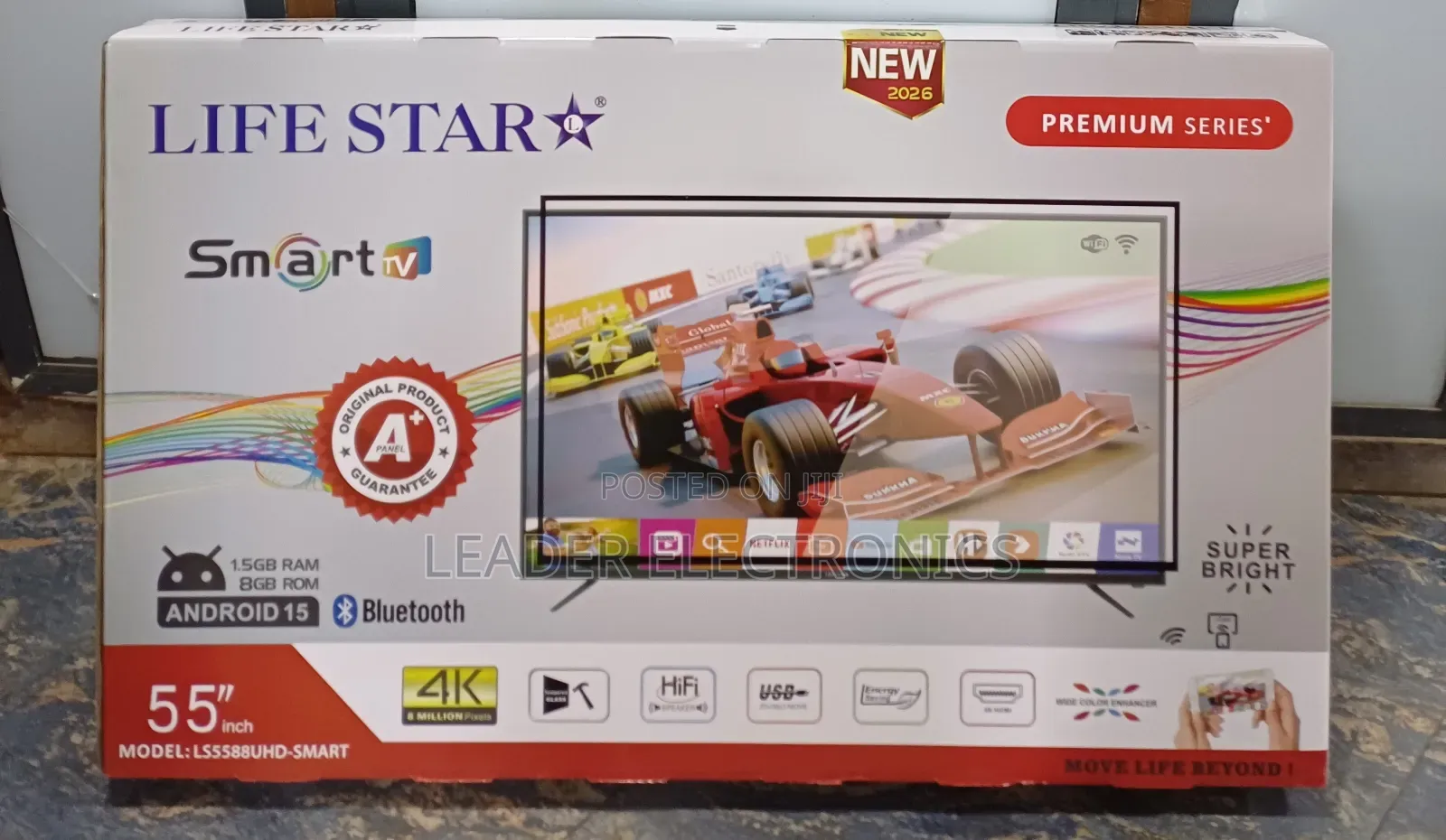 Lifestar Tv 55" Smart Android Tv New Arrival 2026