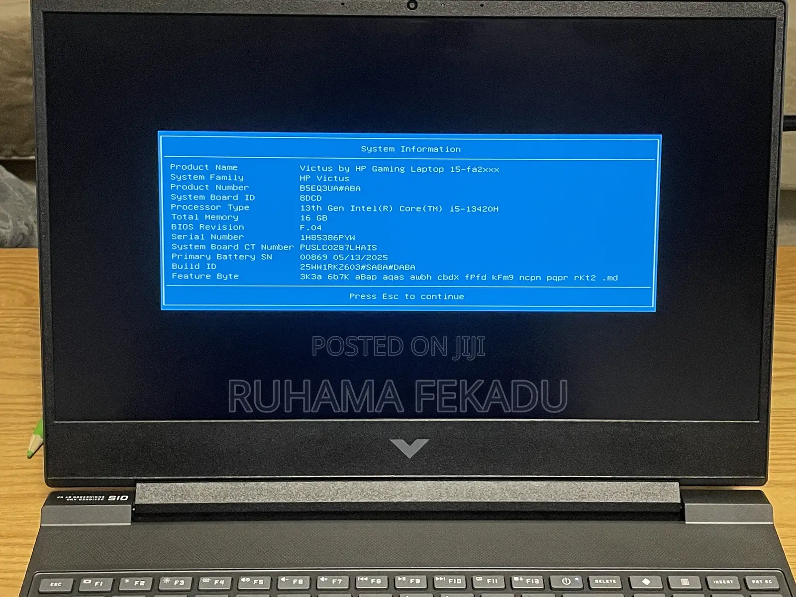 New Laptop HP Victus 15 16GB Intel Core i5 SSD 512GB