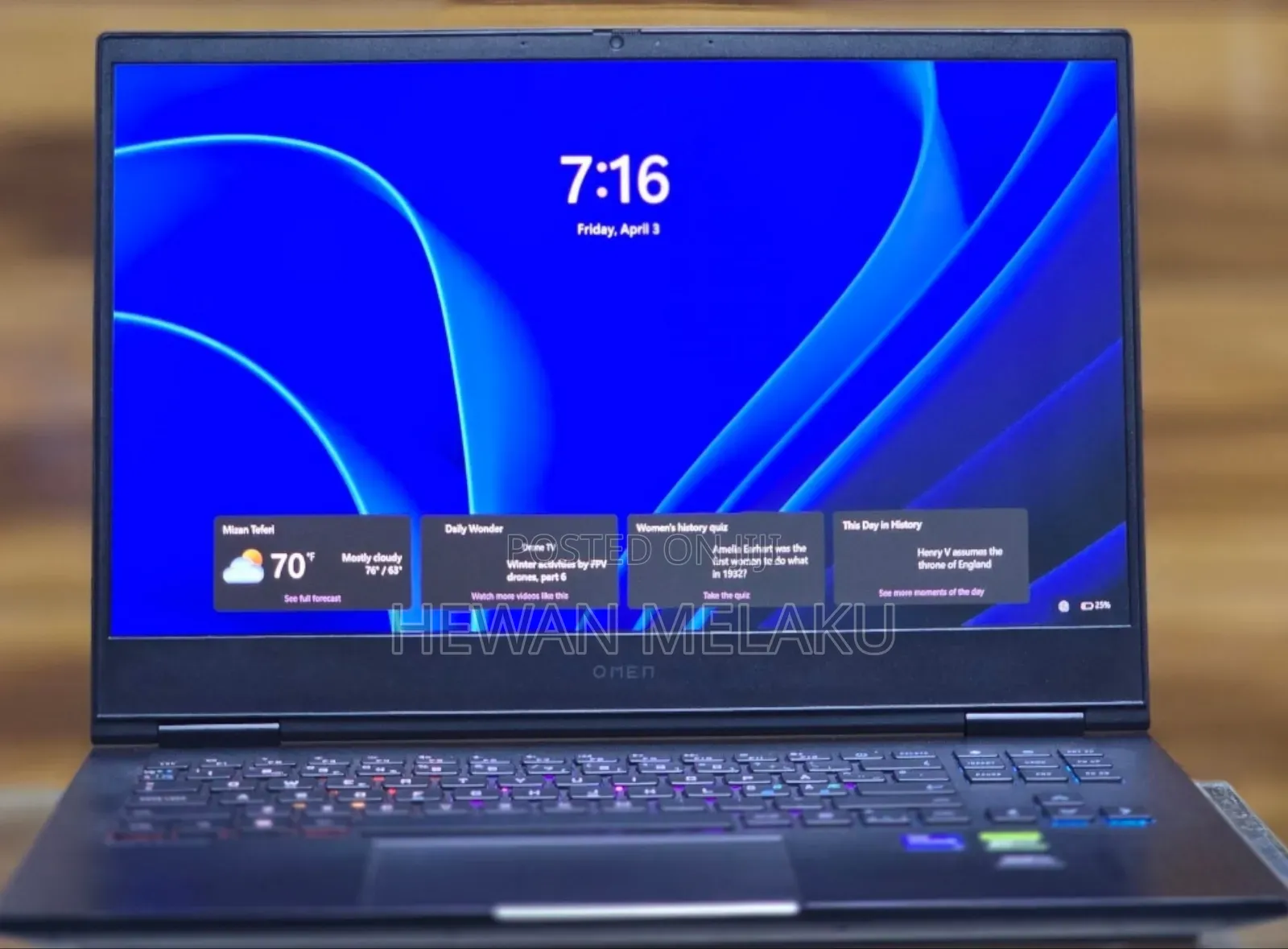 New Laptop HP Omen 16 16GB Intel Core i7 SSD 1T