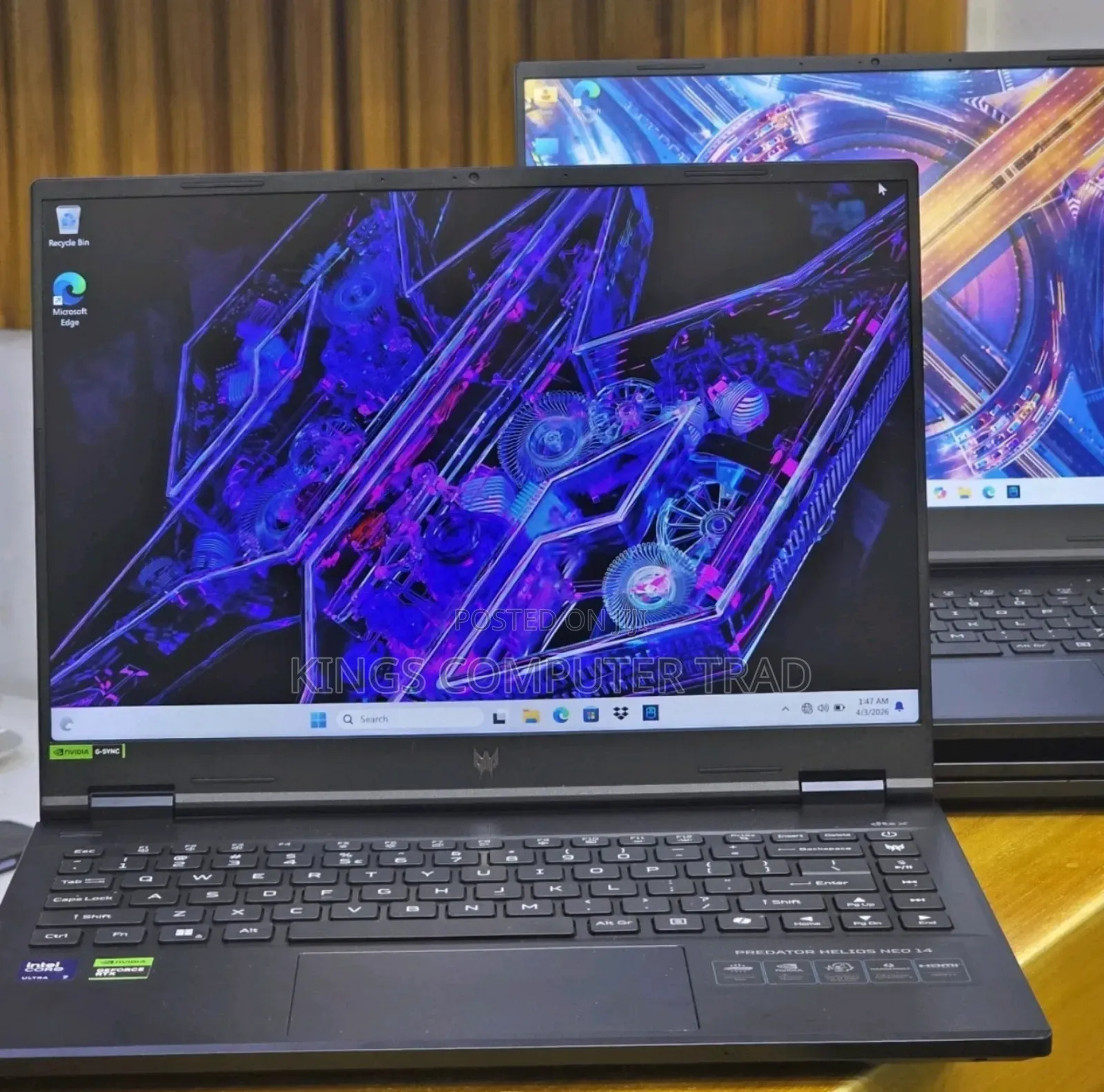 New Laptop Acer Predator Helios Neo 16 16GB Intel Core Ultra 7 SSD 1T