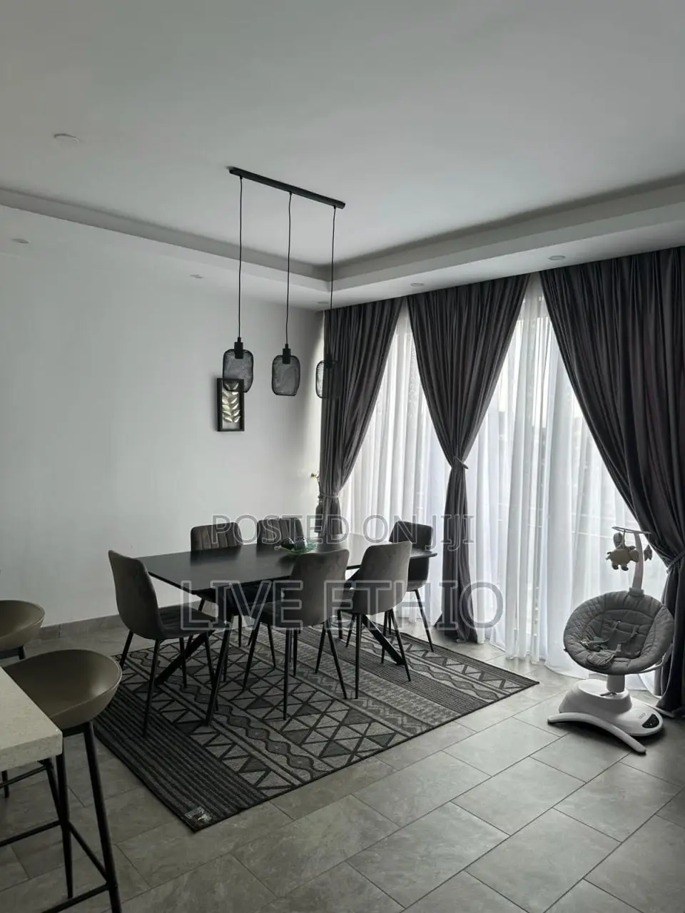 Furnished 3bdrm Apartment in Bole for rent