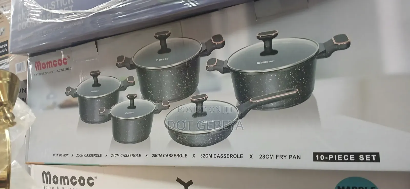 Momcoc 10-piece Granite Cookware