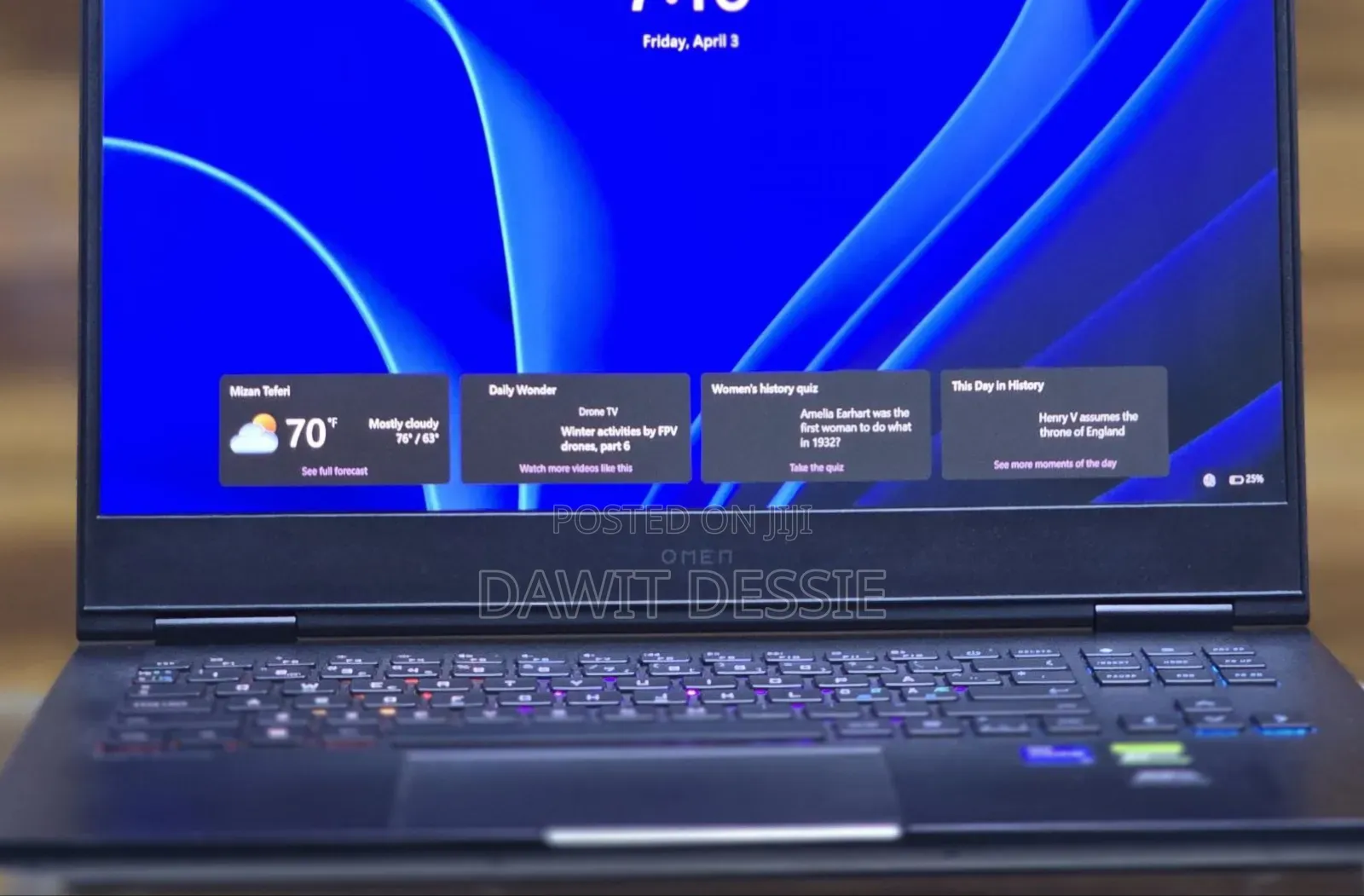 New Laptop HP Omen 16 16GB Intel Core i7 SSD 1T