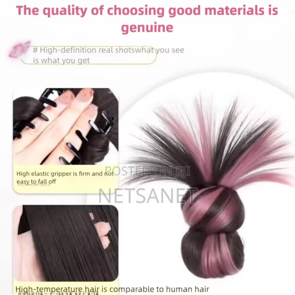 የሚገጠም ፀጉር (Clip-in Hair Bun)