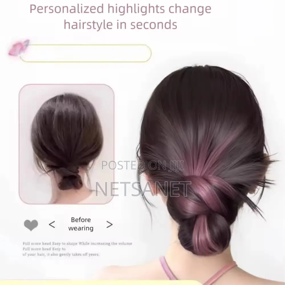የሚገጠም ፀጉር (Clip-in Hair Bun)