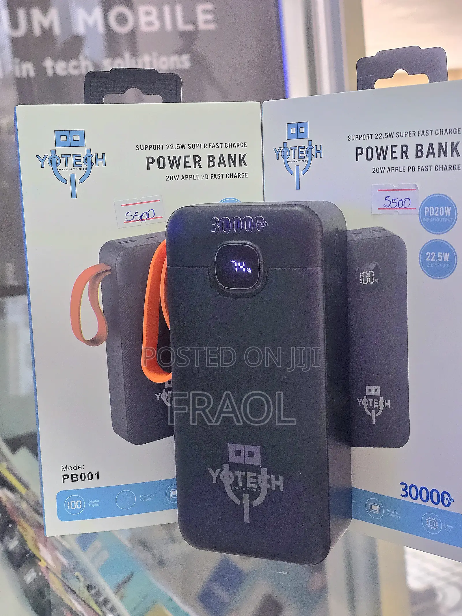 Yo Tech Power Bank With 30,000mah