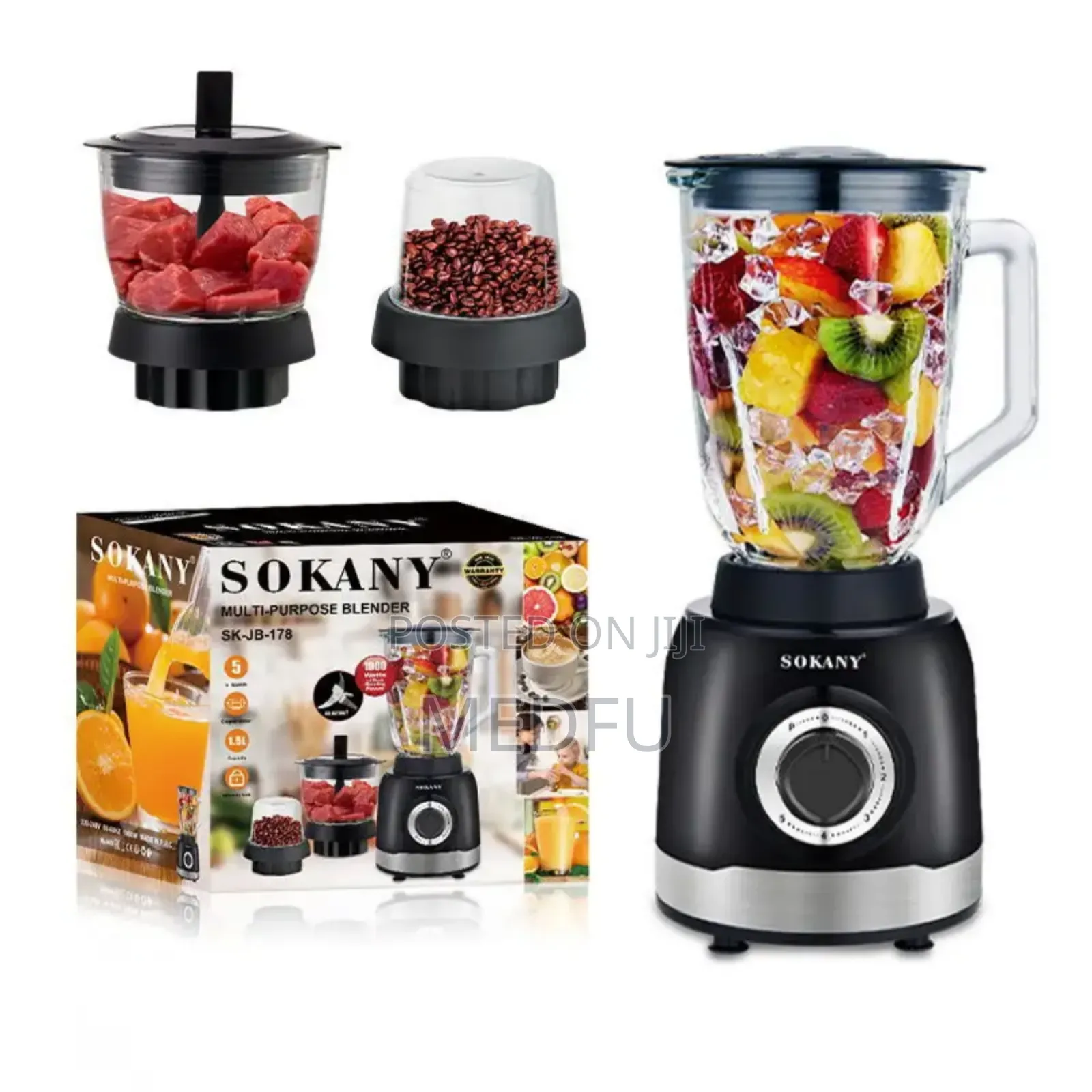 Sokany 3 in 1 Blender -