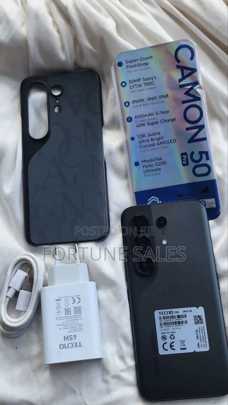New Tecno Camon 50 Pro 256 GB Black