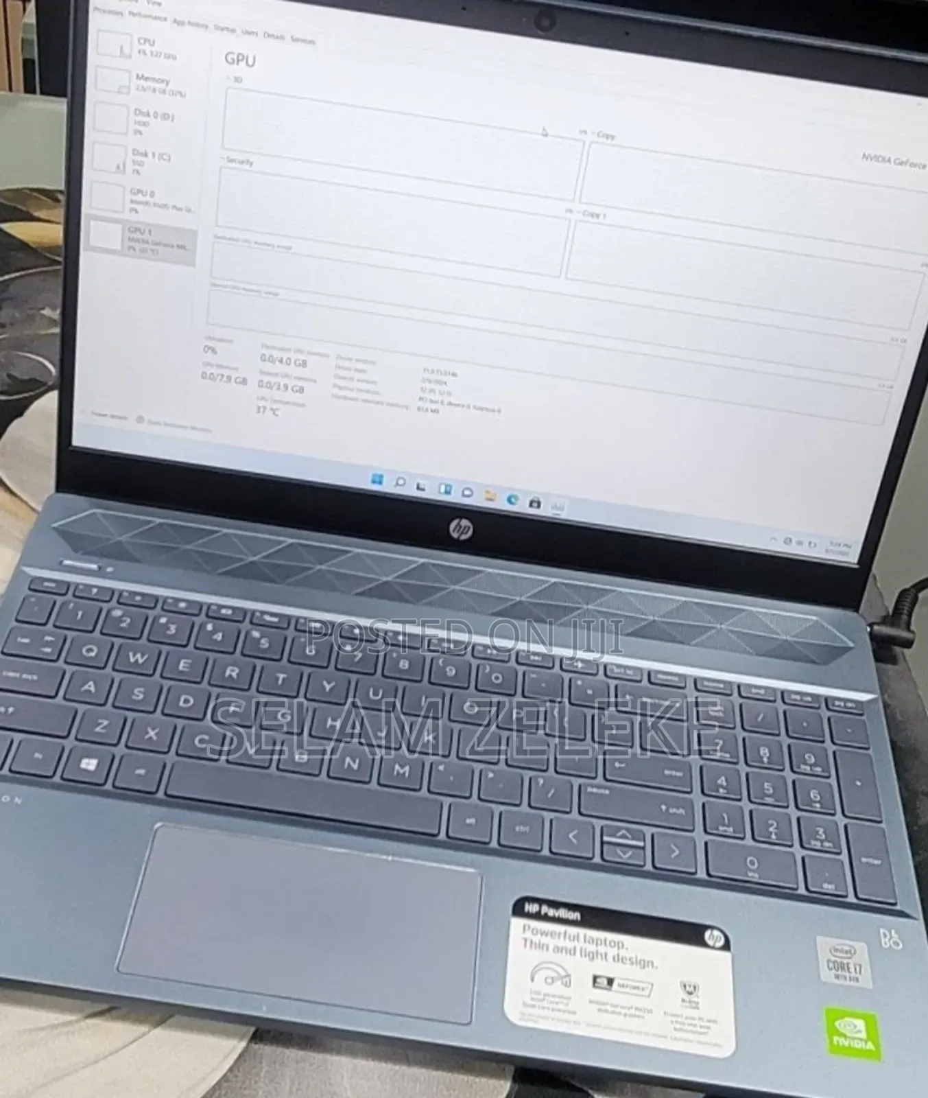New Laptop HP Pavilion 15 8GB Intel Core i7 SSD 512GB