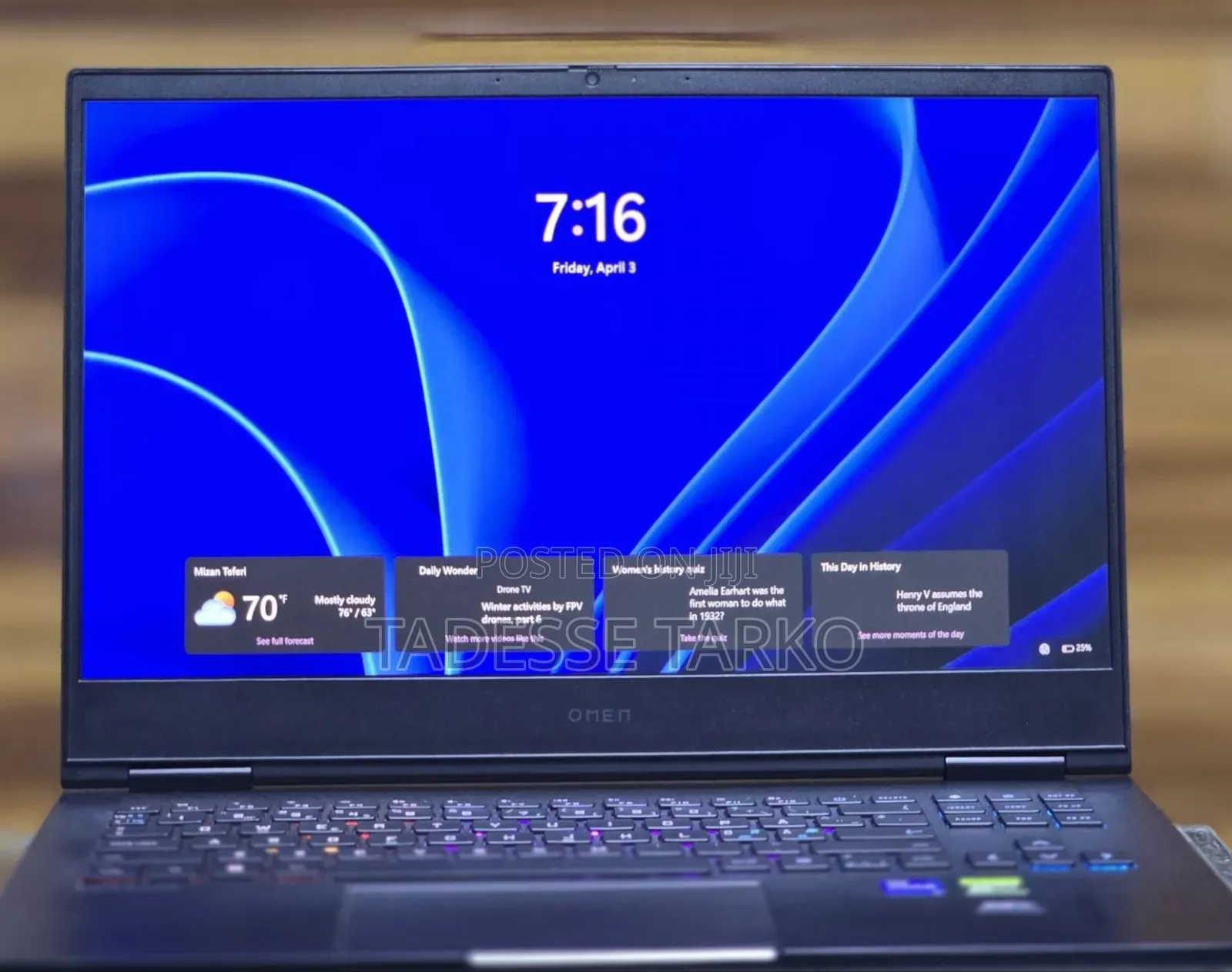 New Laptop HP Omen 16 16GB Intel Core i7 SSD 1T