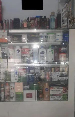 Display With Full Cosmetics