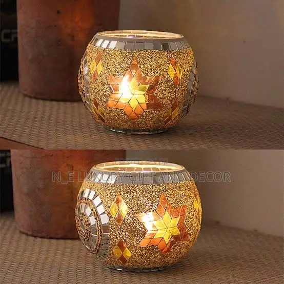 Mosaic Candle Holders(3 Pcs)