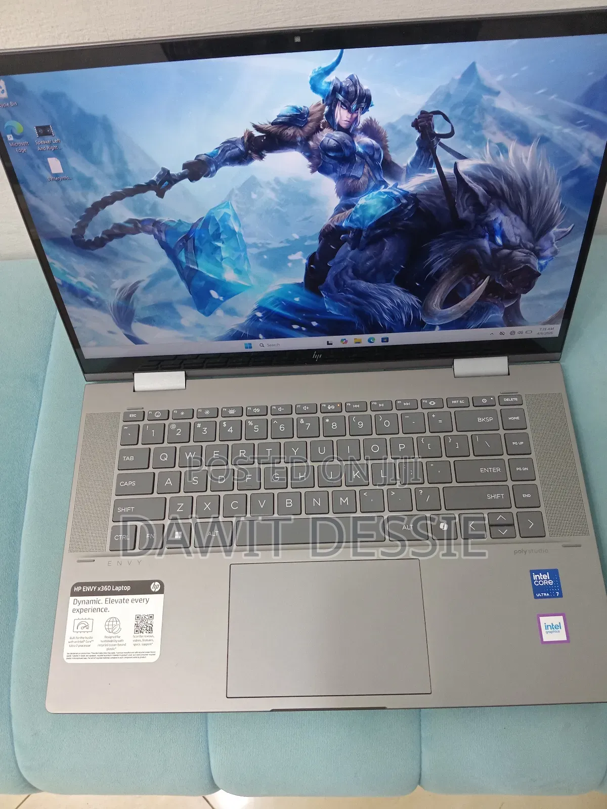 New Laptop HP Envy x360 16GB Intel Core Ultra 7 SSD 512GB