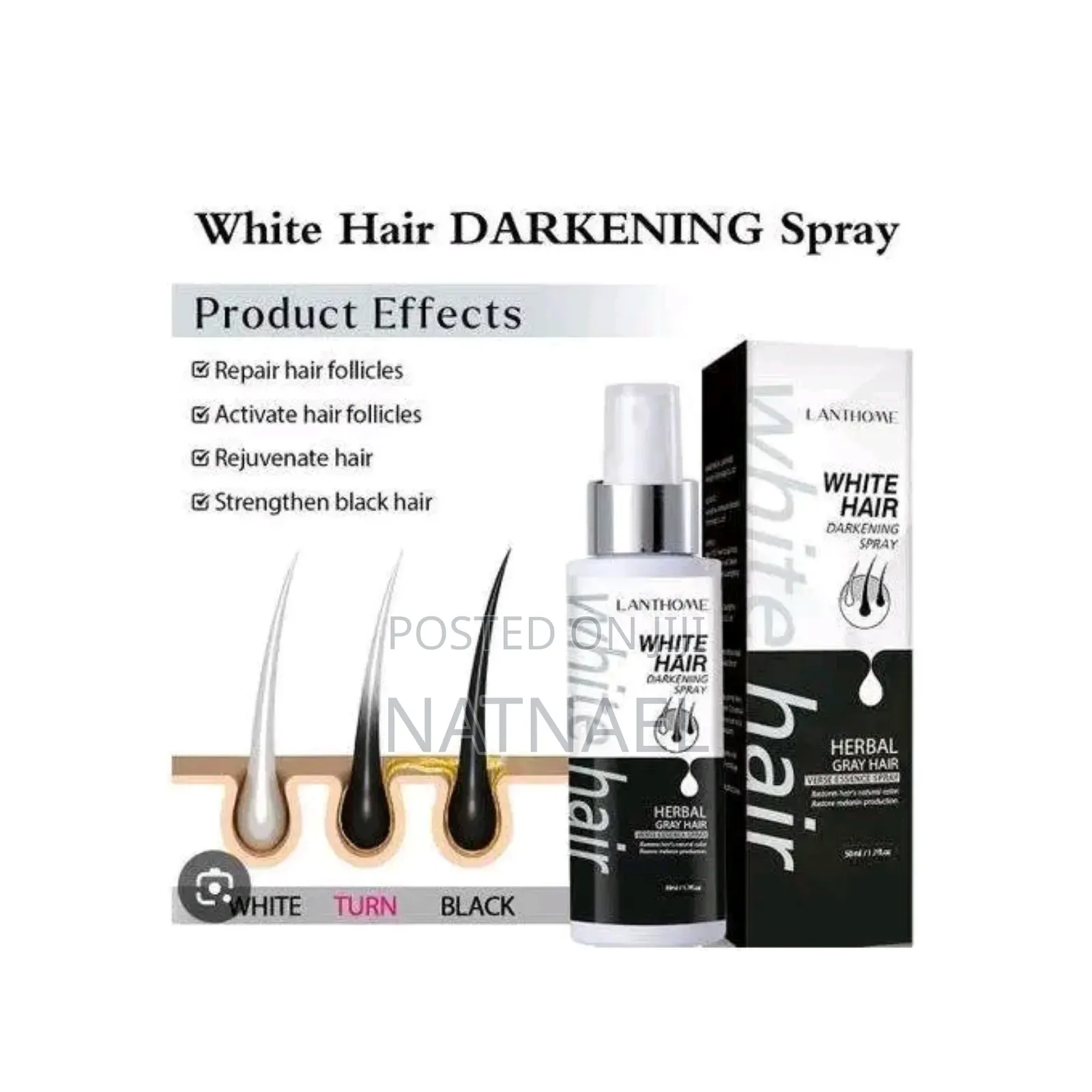Lanthome White Hair Darkening Spray