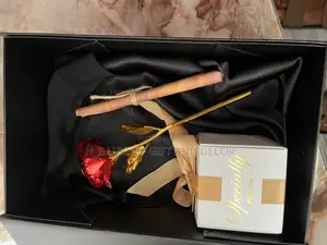 Faux Rose Flower With Luxury Box