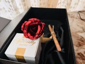 Faux Rose Flower With Luxury Box