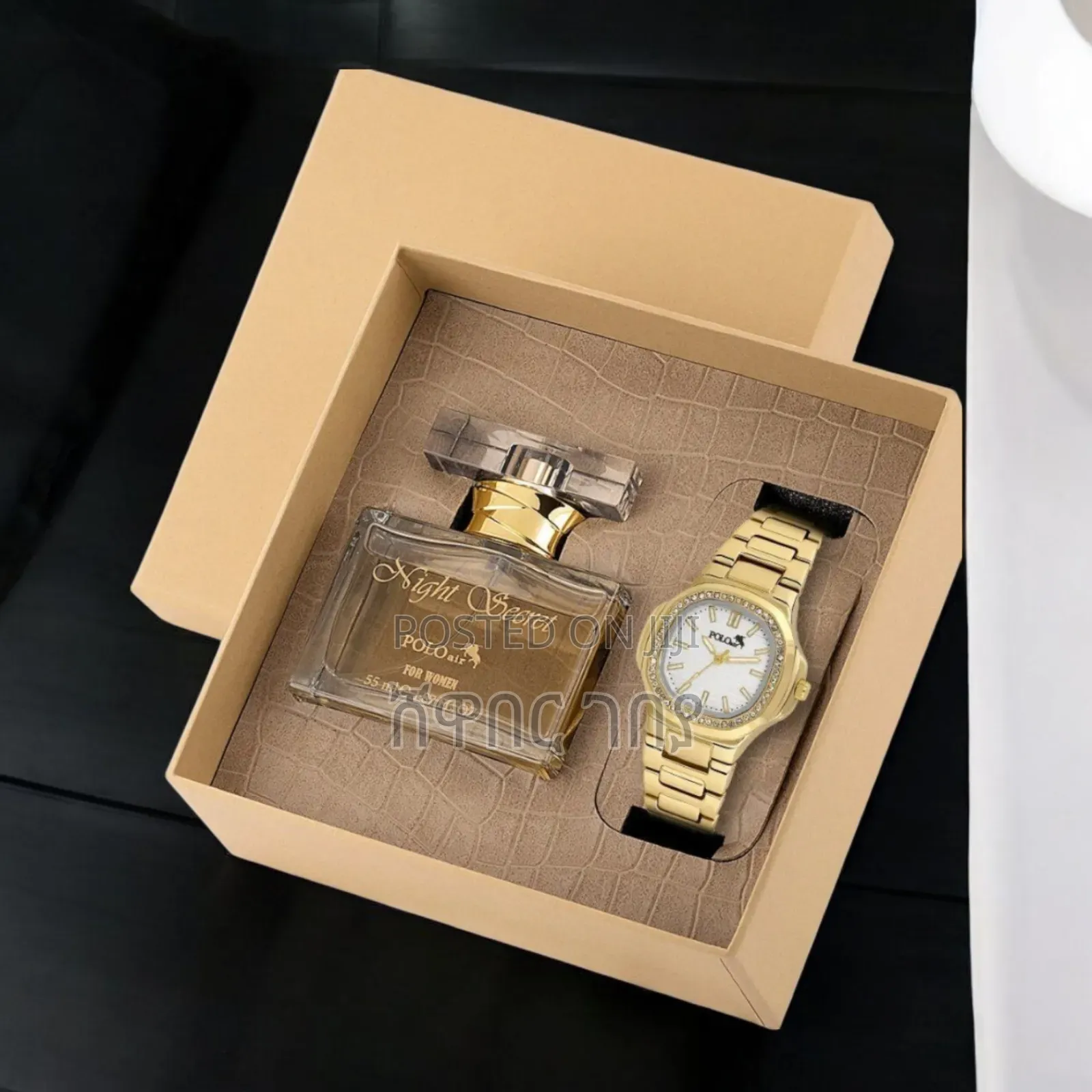 Polo Air Night Secret Women Perfume Gold Watch Set