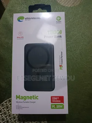 Power Bank 10000mah With Magnetic Wireles Portable Charger, 20w Power.