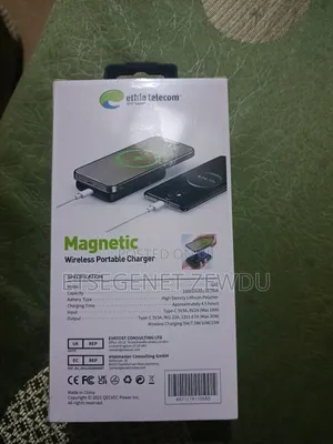 Power Bank 10000mah With Magnetic Wireles Portable Charger, 20w Power.
