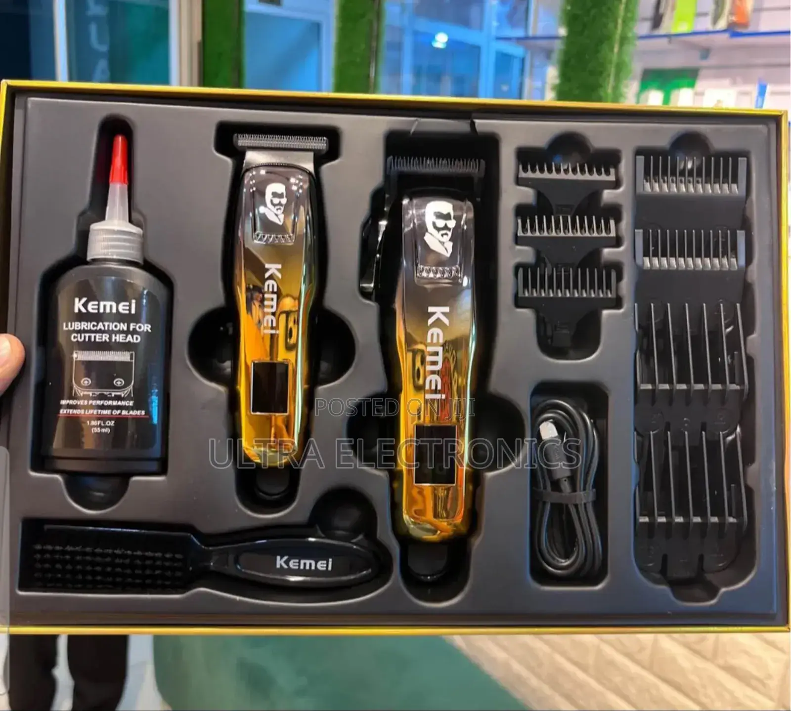 የፀጉር ማሽን Kemei Km-8501 Professional Grooming Kit Featuring a Hair