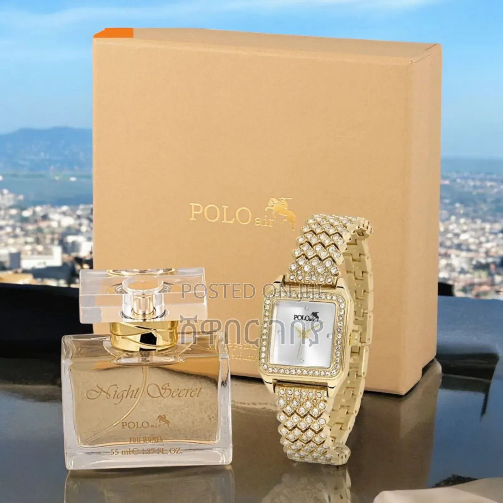 Original Polo Air Night Secret Women's Luxury Watch Perfume Set