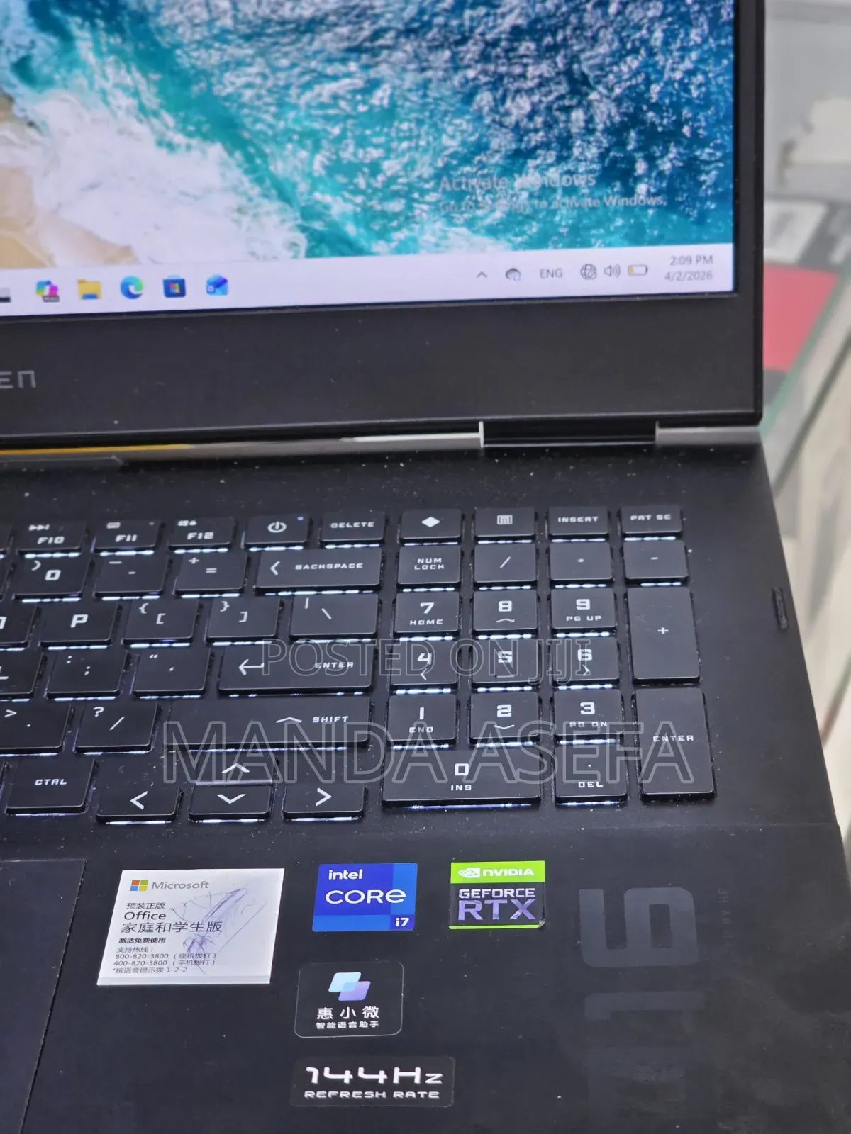 New Laptop HP Omen 16 16GB Intel Core i7 SSD 512GB