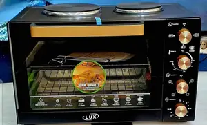 Lux Mini Oven With Two Hot Plates. Capacity: Typically Ranges