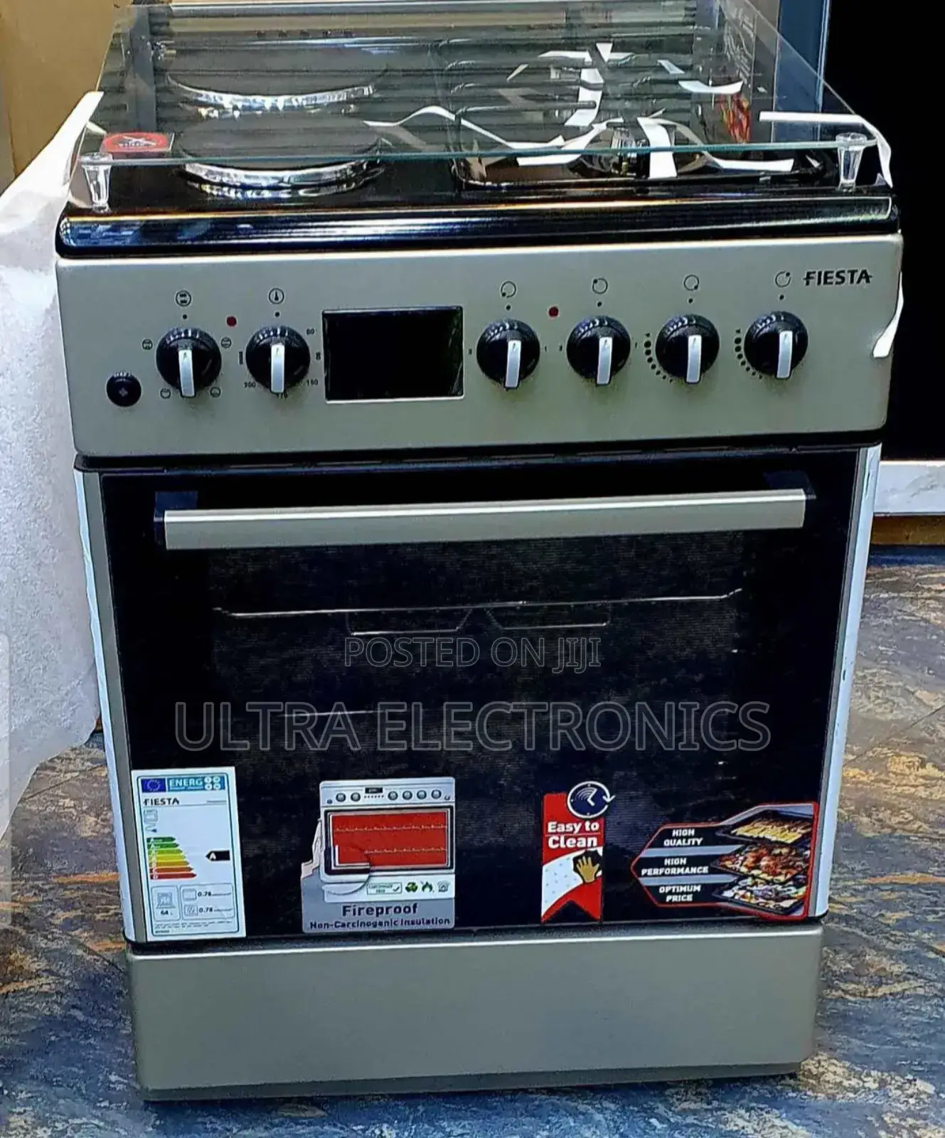 Fiesta Freestanding Cooker With Hybrid Hob Featuring Two Gas Burners