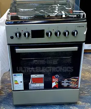 Fiesta Freestanding Cooker With Hybrid Hob Featuring Two Gas Burners