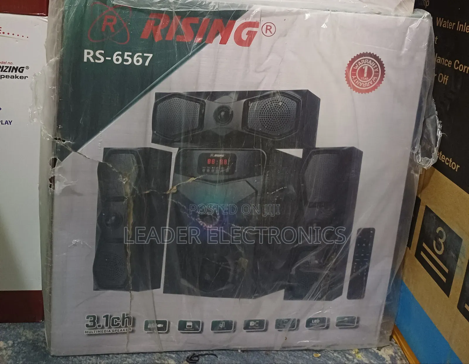 Rizing 3.1ch Multimedia Speaker System Model Rs - 6567
