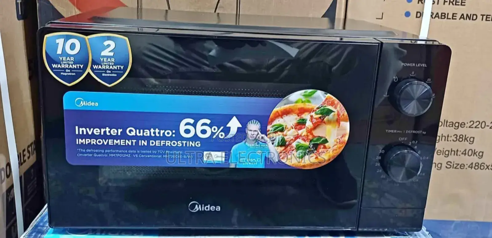 Microwave Midea 20-Liter Oven. Inverter Quattro Technology: