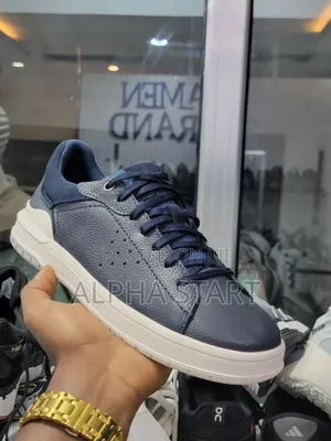 Clarks Vci Blue Black Color High Master Quality Lather Shoes for Man's