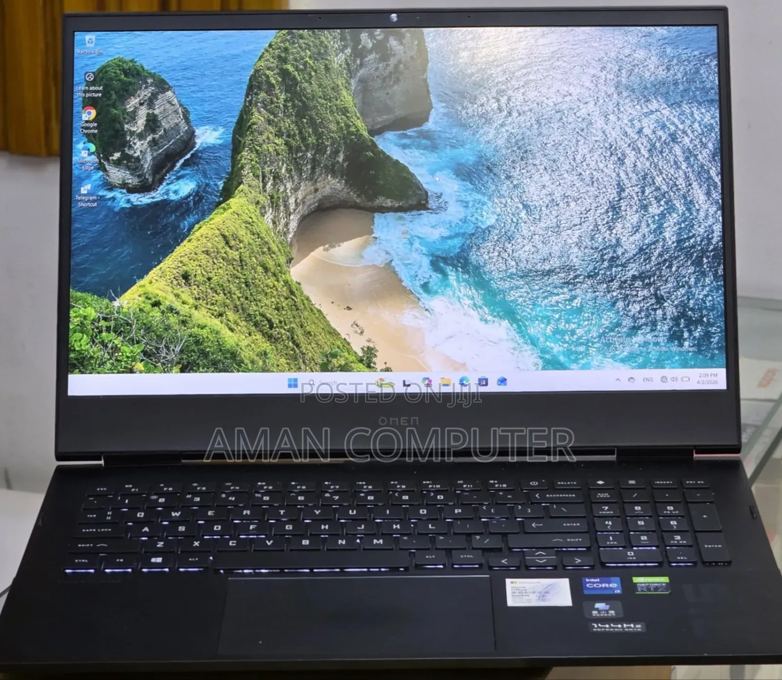 New Laptop HP Omen 16 16GB Intel Core i7 SSD 512GB