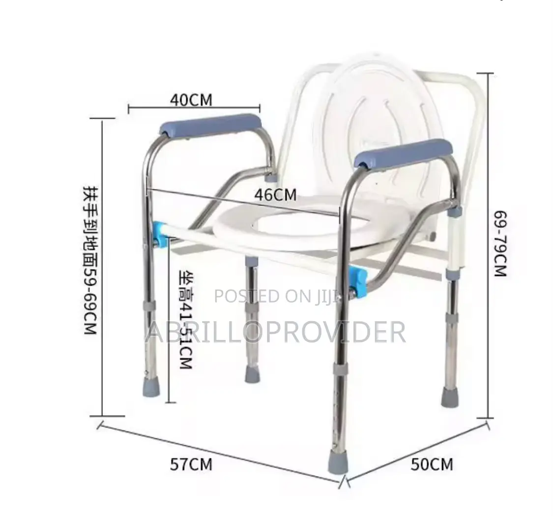 Factory Direct High Quality Lightweight Foldable Toilet Chair 120kg