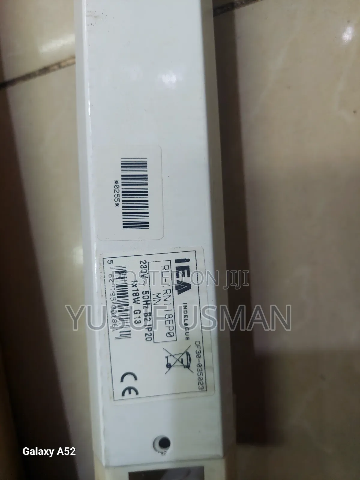 1*18 Fitting Holder የአምፖል አቃፊ
