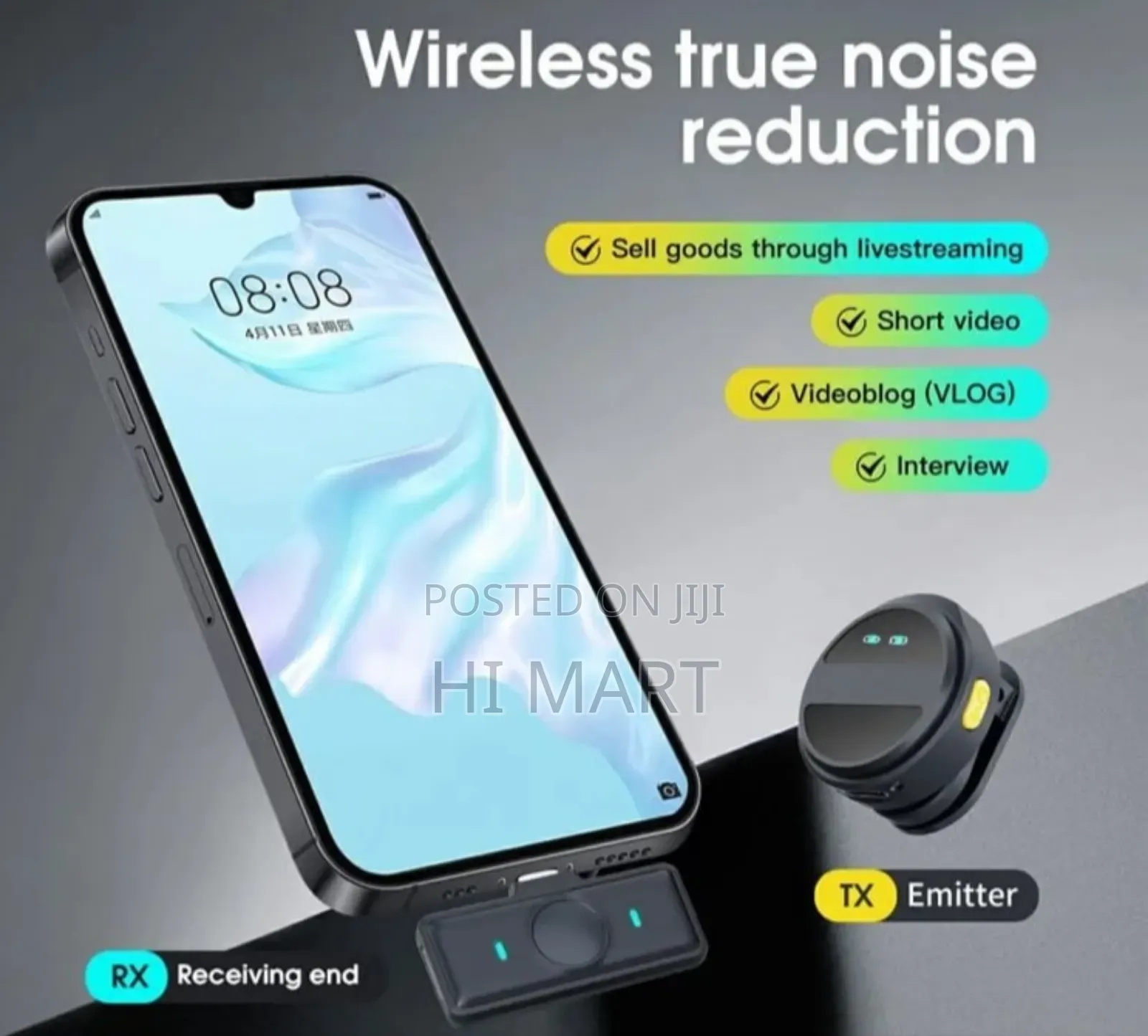 2in1 High Quality Wireless Microphone