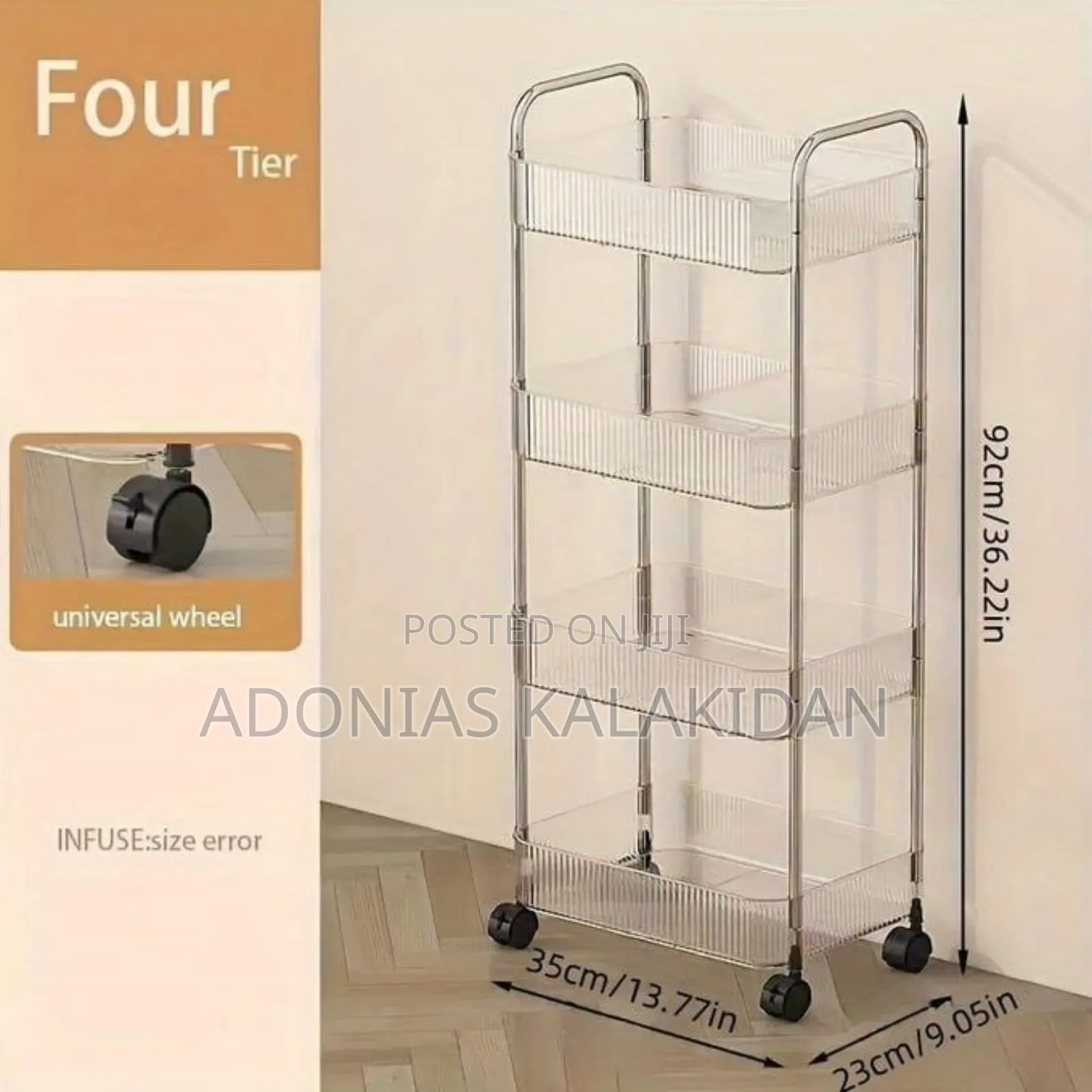 4-layer Movable Kitchen Storage Rack/Shelf