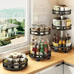 360° Rotating Kitchen Storage Rack