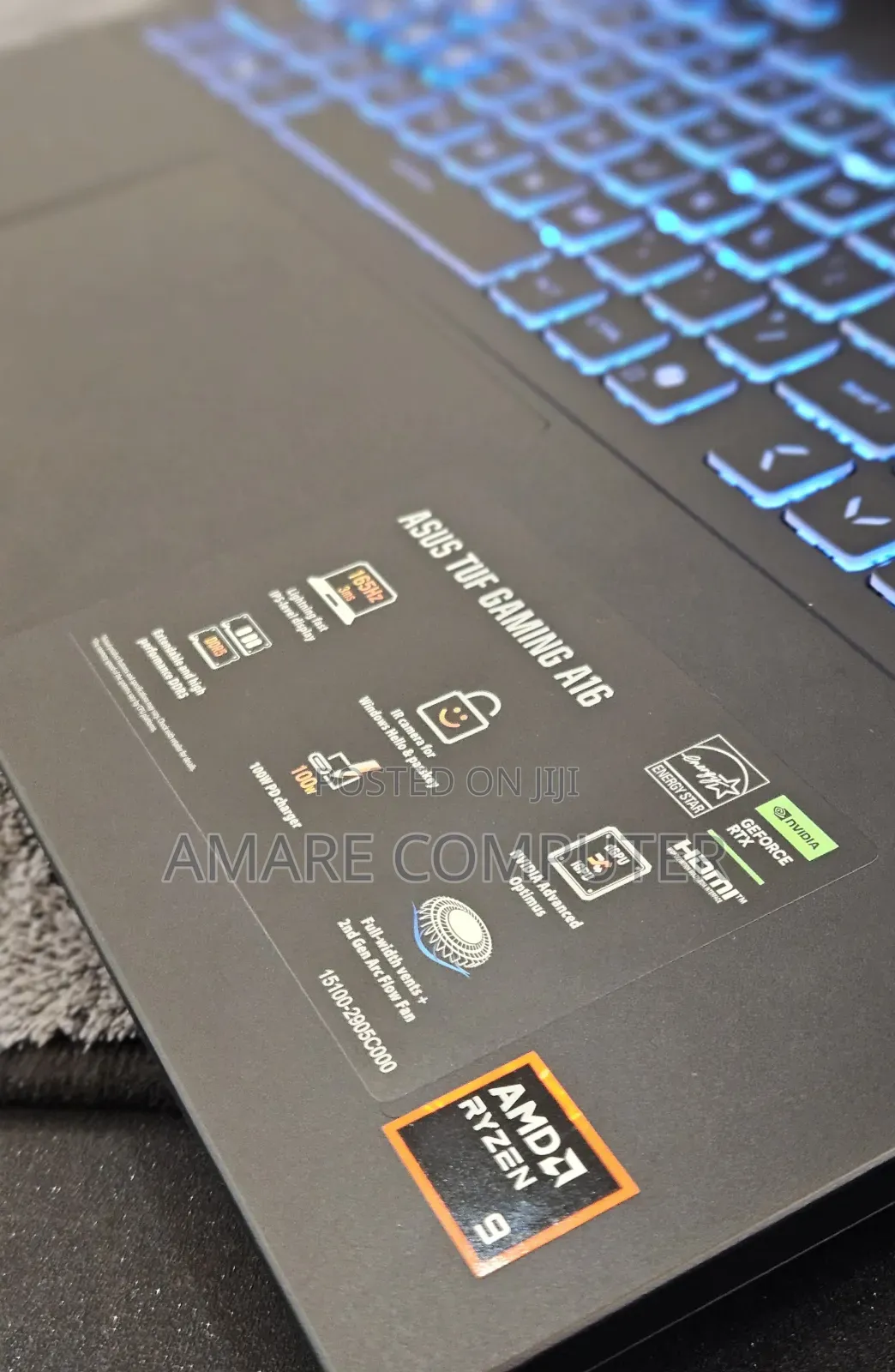 New Laptop Asus TUF Gaming A16 16GB AMD Ryzen 9 SSD 1T