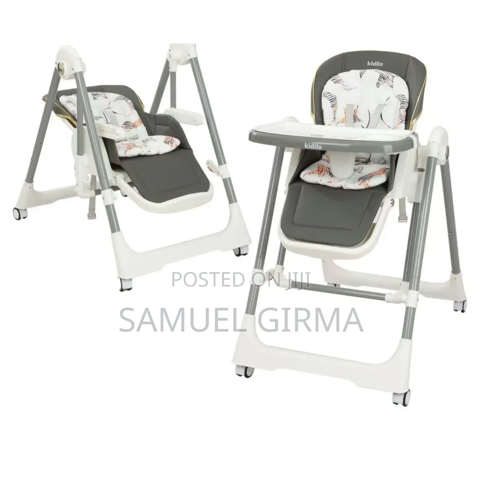 Baby Swing High Chair Kidilo 2 in 1