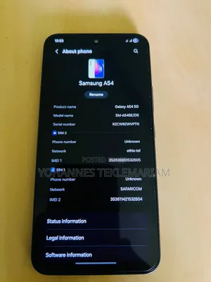 Samsung Galaxy A54 5G 256 GB Green for sale - Yohannes Teklemariam ...