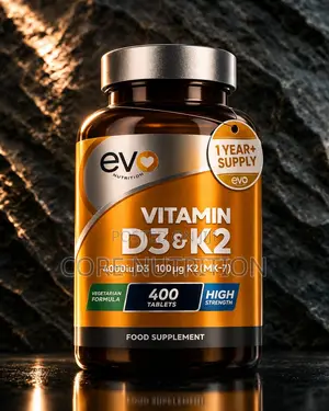Vitamin D3 , 4000iu D3 , 100ug ( Mk-7) , 400 Tablets