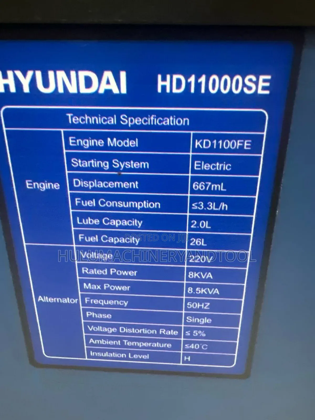 Hyundai Silent Diesel Generator