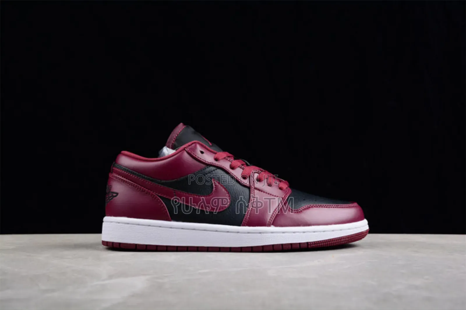 Nike Air Jordan 1 Low 'Cherrywood Red/Black' Men's Shoes