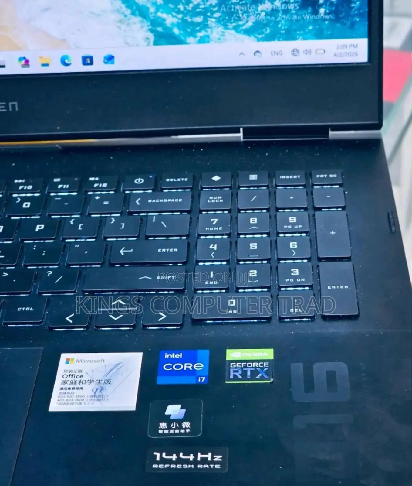 New Laptop HP Omen 16 16GB Intel Core i7 SSD 512GB