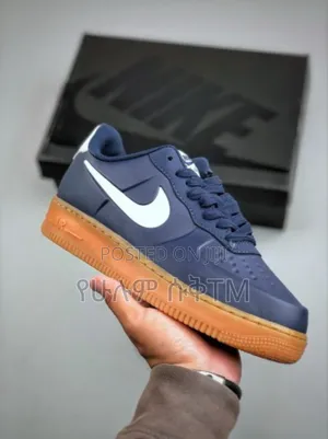 Nike Air Force 1 Low '07 Clay Work 'Navy Blue/Gum Sole' Men's Shoes