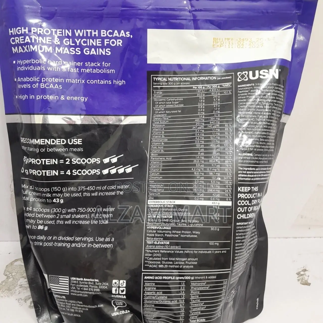 Hyperbolic Mass 1kg Chocolate Flavor