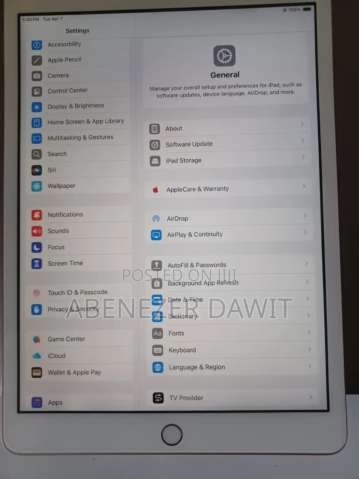 New Apple iPad 10.2 (2019) 128 GB